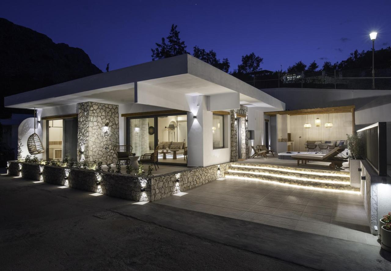 Lithos Luxury Villa Archangelos  Luaran gambar