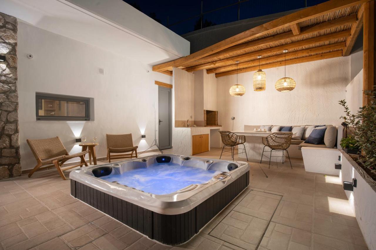 Lithos Luxury Villa Archangelos  Luaran gambar