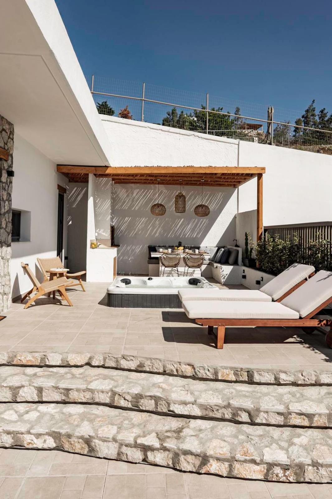 Lithos Luxury Villa Archangelos  Luaran gambar