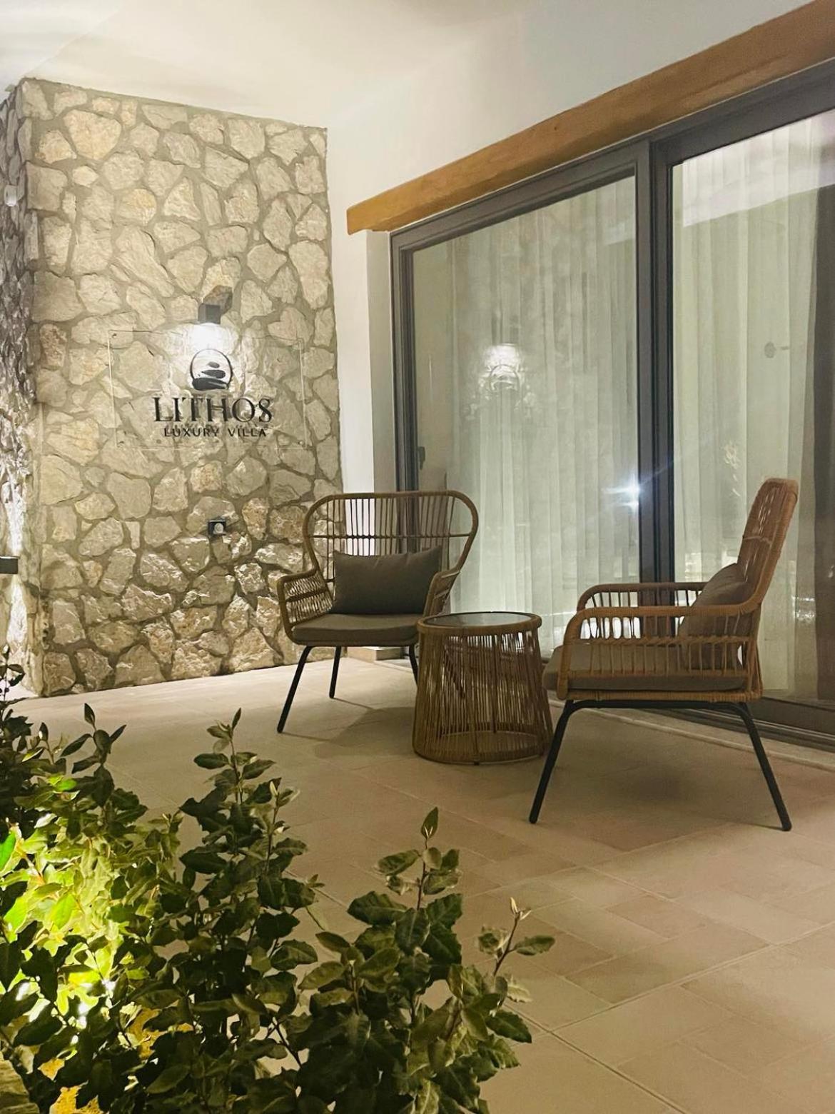 Lithos Luxury Villa Archangelos  Luaran gambar
