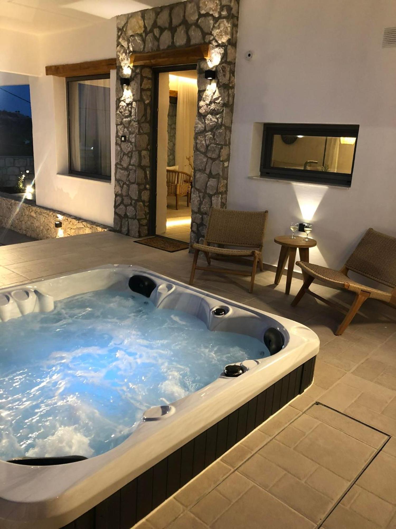 Lithos Luxury Villa Archangelos  Luaran gambar