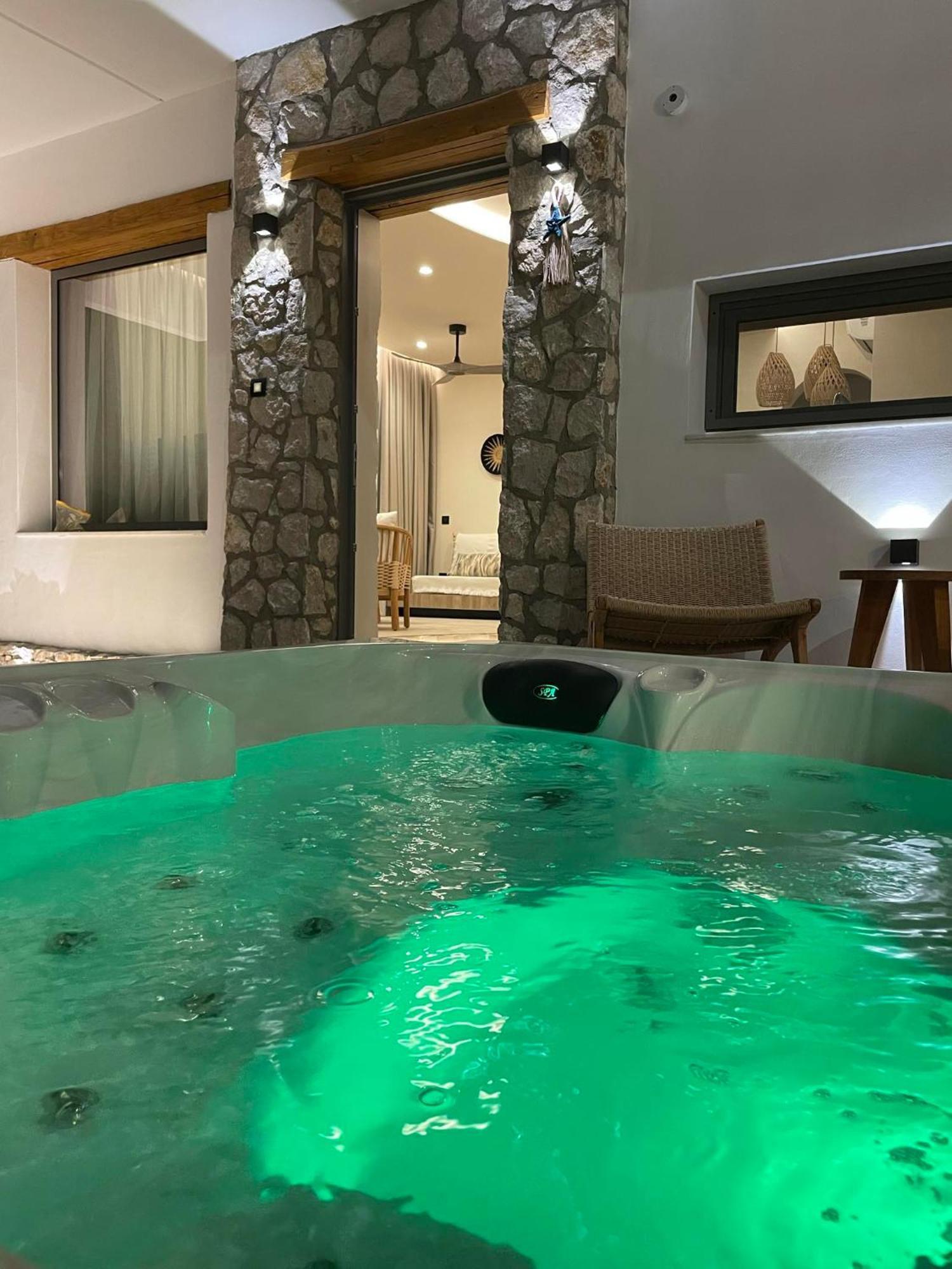 Lithos Luxury Villa Archangelos  Luaran gambar