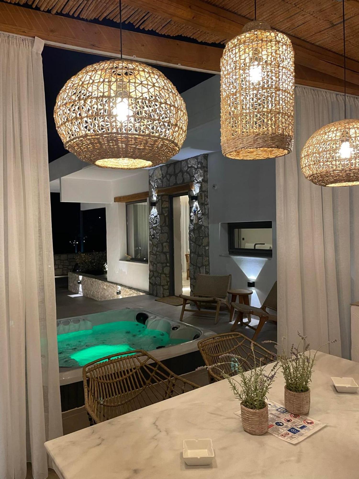 Lithos Luxury Villa Archangelos  Luaran gambar